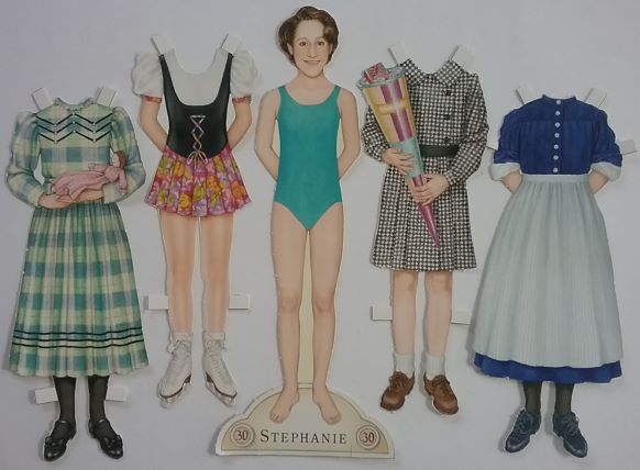 american girl paper doll fashion set